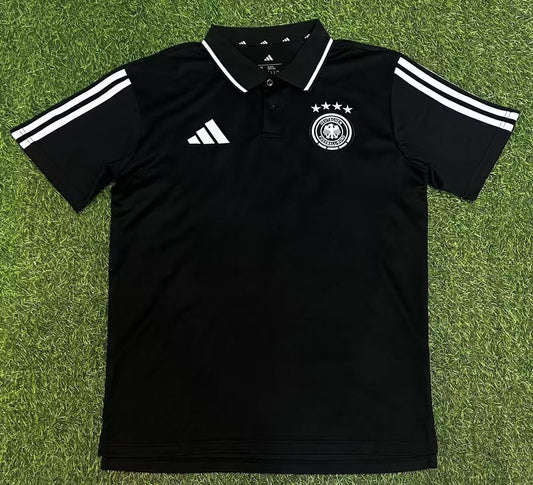 Germany Polo Fans Black Football Jersey 2026/2027