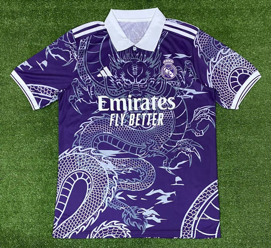 Real Madrid Purple Dragon Fans Football Jersey 2023/2024