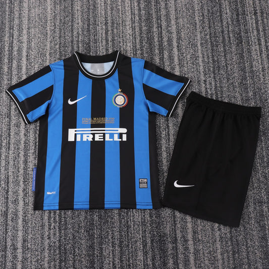Retro Inter Milan Home Champion Kids Football Jersey 2009/2010