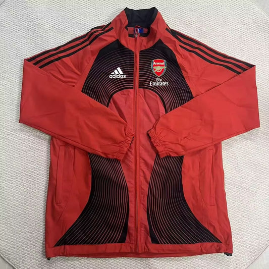 Arsenal Windbreaker Black Red Football Jersey 2026/2027