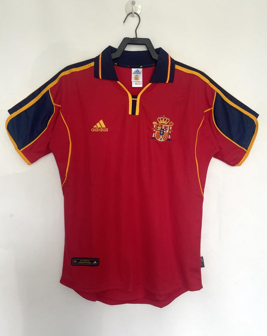 Retro Spain Home Football Jersey 2000