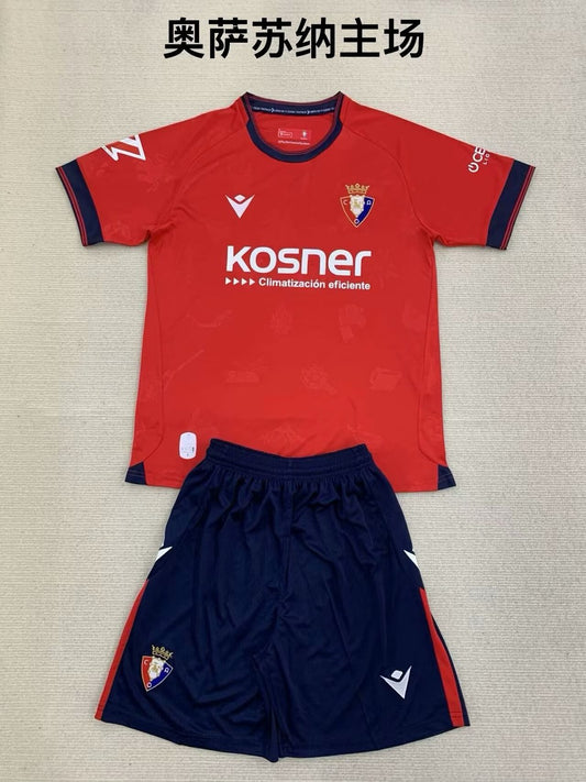 CA Osasuna Home Kids Football Jersey 2024/2025