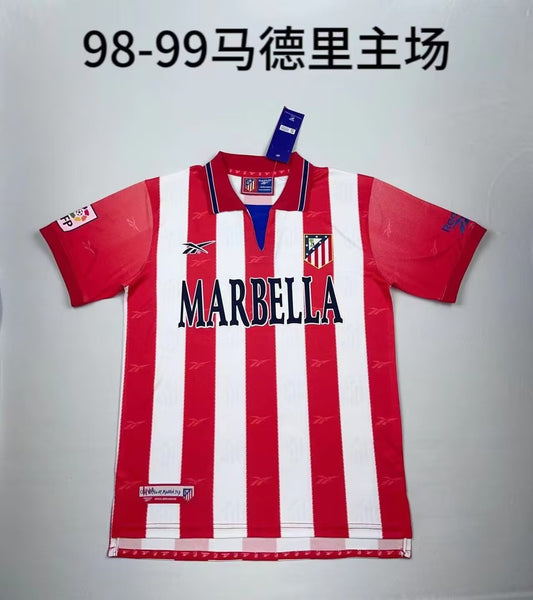 Retro Atletico Madrid Home Football Jersey 1998/1999