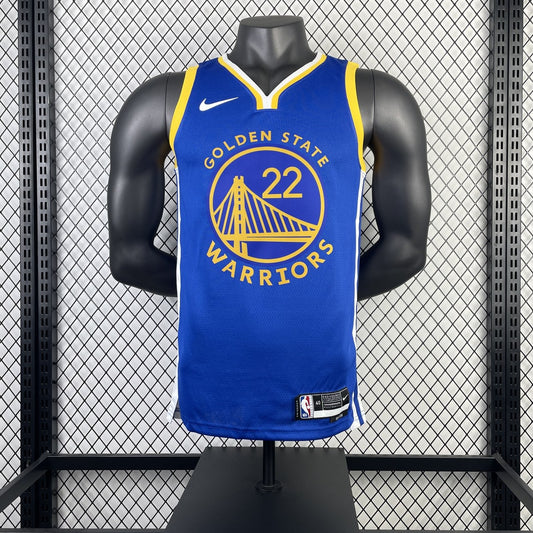 Golden State Warriors V-neck Blue #22 WIGGINS NBA Season Jerseys 2023
