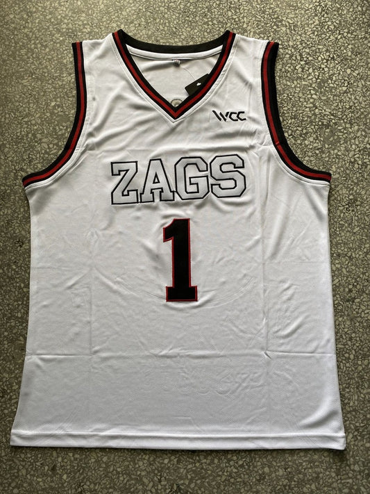 NCAA University Of Gonzaga #1 White University Jersey