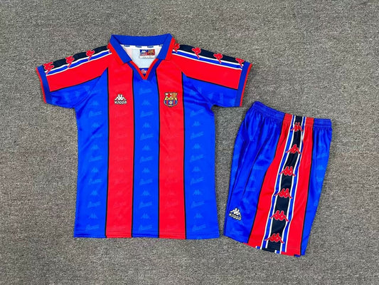 Retro Barcelona Home Kids Football Jersey 1995/1997