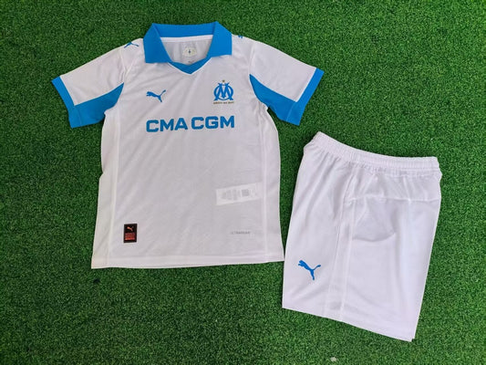 Marseille Home Kids Player Football Jersey 2025/2026