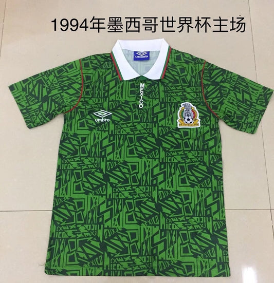 Retro Mexico Home Fans Football Jersey 1994