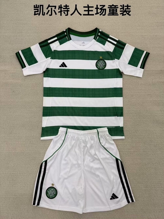 Celtic Home Kids Football Jersey 2025/2026