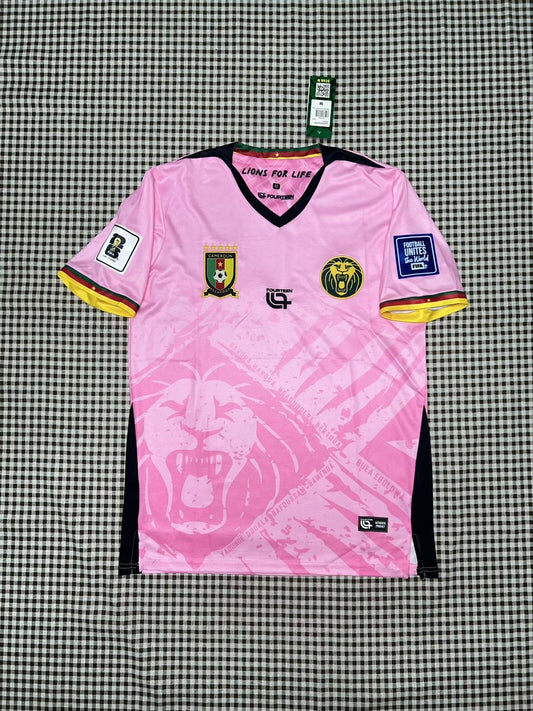 Cameroon Pink Fans Football Jersey 2025/2026