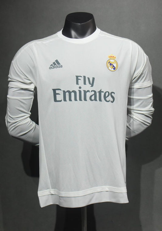 Retro Real Madrid Home Player Long Football Jersey 2015/2016