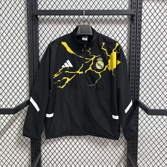 Real Madrid Windbreaker Black Football Jersey 2025/2026