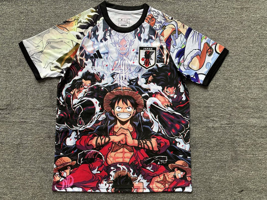 Japan Special Edition Grey Red Monkey D Luffy Fans Football Jersey 2025/2026