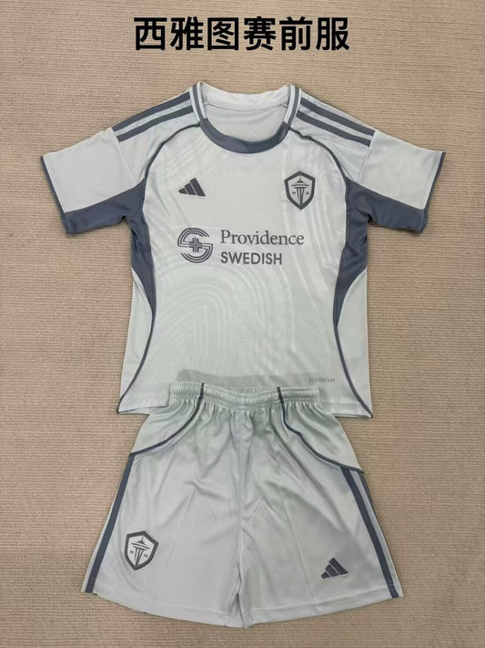 Seattle Sounders Pre Match Uniform Fans Kits Football Jersey 2025/2026 (Kids And Man )