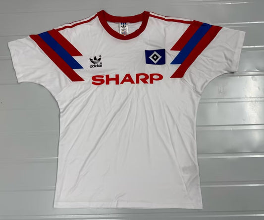Retro Hamburger SV Home Fans Football Jersey 1990/1991