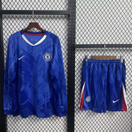 Chelsea Home Long With Pants Sets Fans Football Jersey 2025/2026