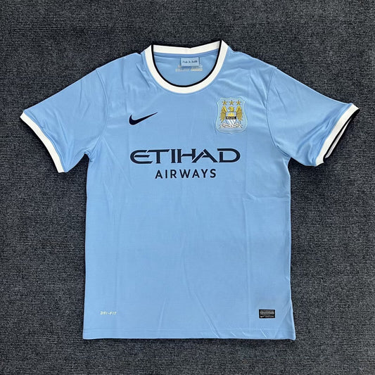 Retro Manchester City Home Football Jersey 2013/2014