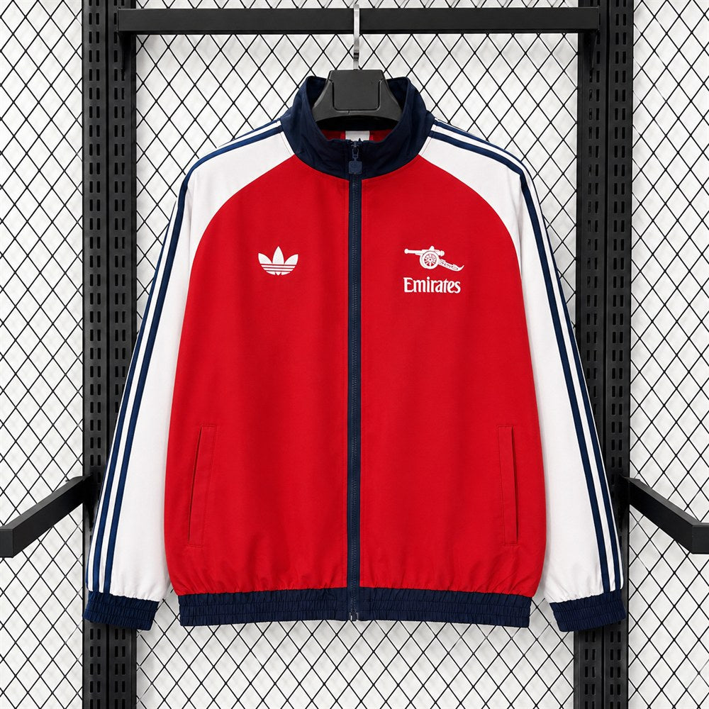 Cop Arsenal Windbreaker Waterproof White Red Football Jersey 2026/2027
