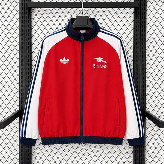 Cop Arsenal Windbreaker Waterproof White Red Football Jersey 2026/2027