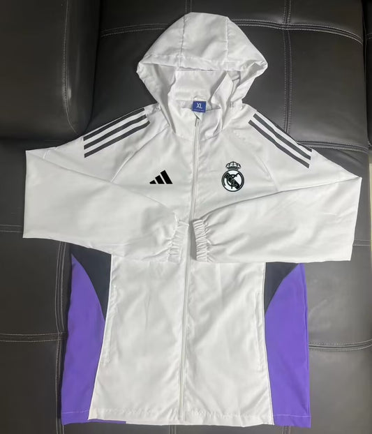Real Madrid Windbreaker White Football Jersey 2025/2026