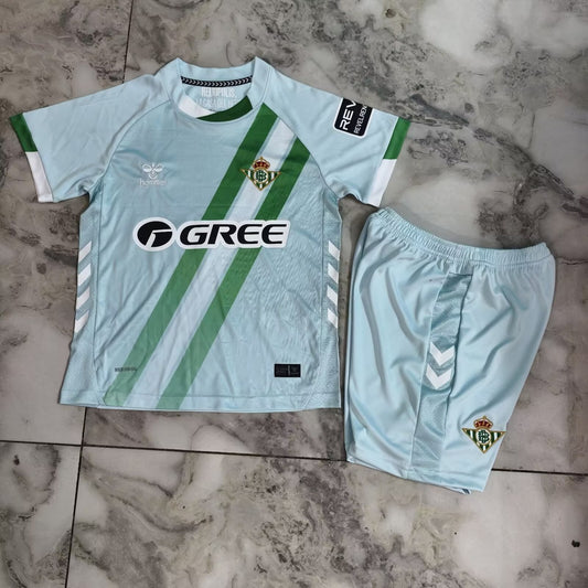 Real Betis Away Kids Fans Football Jersey 2025/2026