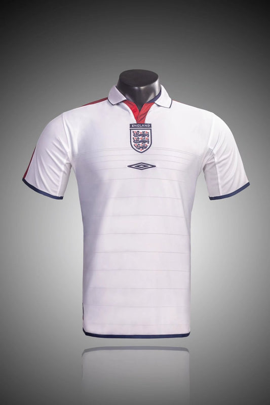 Retro England Home Fans Football Jersey 2004