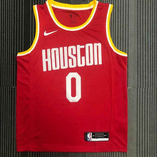 Houston Rockets Retro Red #0 WESTBROOK NBA Season Jerseys