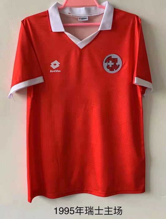 Retro Sweden Home Football Jersey 1995