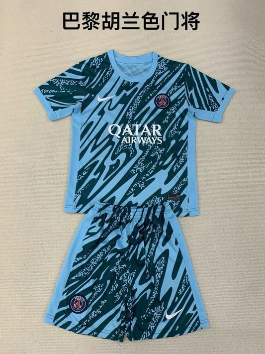 PSG Paris Goalkeeper Kids Football Jersey 2024/2025