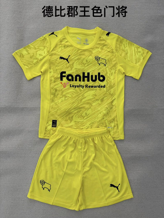 Derby County Goalkeeper Fans Football Jersey 2025/2026 (Kids And Man )