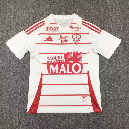 Stade Brestois Away Fans Football Jersey 2024/2025 （ UEFA Champions League）