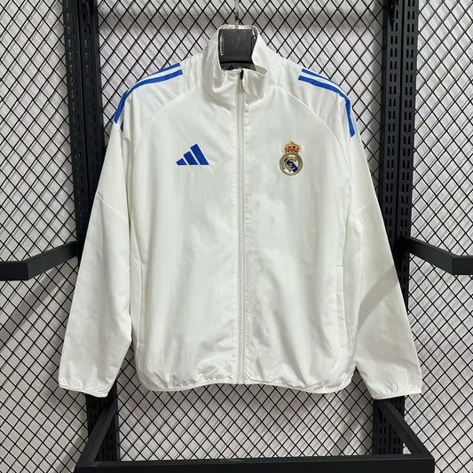 Real Madrid Windbreaker White Football Jersey 2025/2026