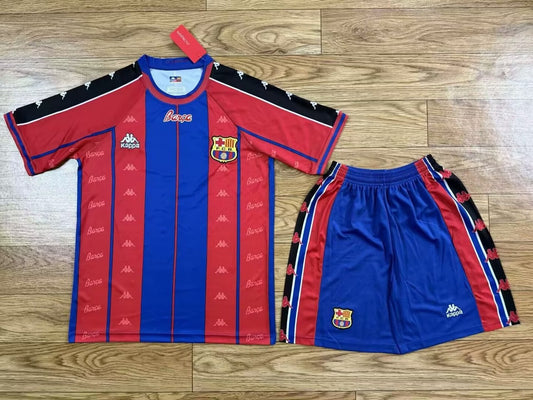 Retro Barcelona Home Kits Suit Football Jersey 1997/1998