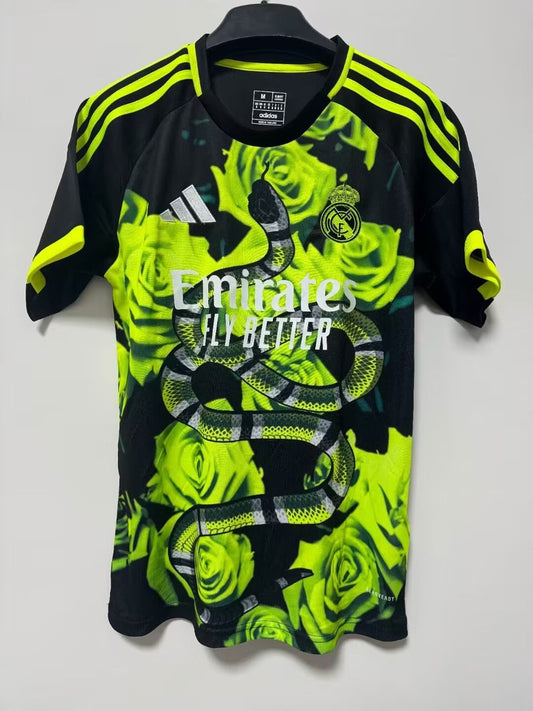 Real Madrid Special Edition Fluorescent Green Fans Football Jersey 2025/2026