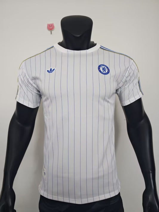 Chelsea T-shirt White Retro Player Football Jersey 2025/2026
