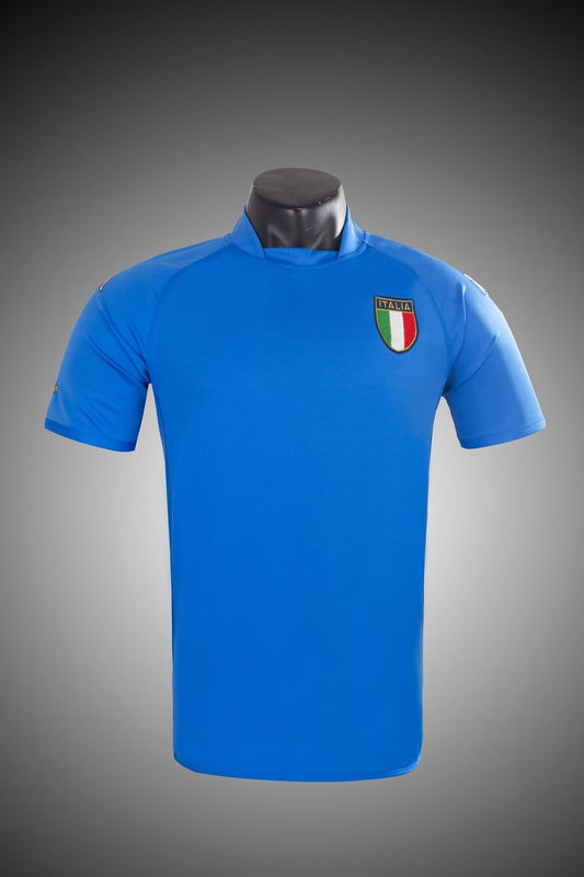 Retro Italy Home Blue Football Jersey 2002