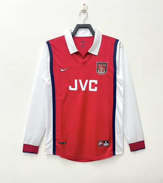 Retro Arsenal Home Long Sleeve Football Jersey 1998/1999