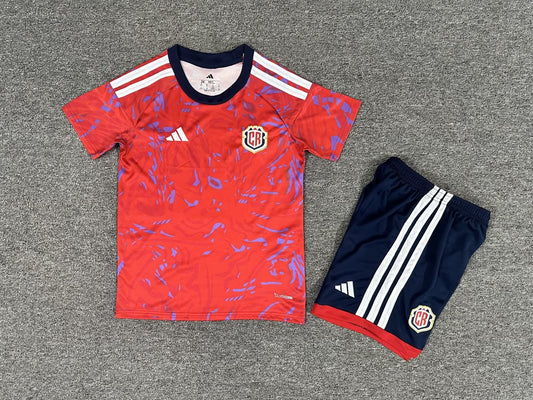 Costa Rica Home Kids Fans Football Jersey 2026/2027
