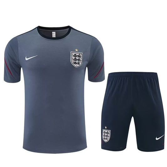 England Training Grey With Pants Sets (16-2XL) Football Jersey 2026/2027