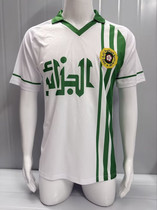 Retro Algeria Home Fans Football Jersey 1986