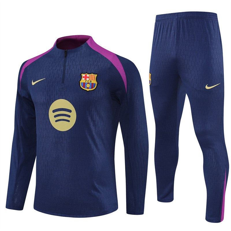 Barcelona Player Training Tracksuit Blue (Kids And Man ) 2025/2026