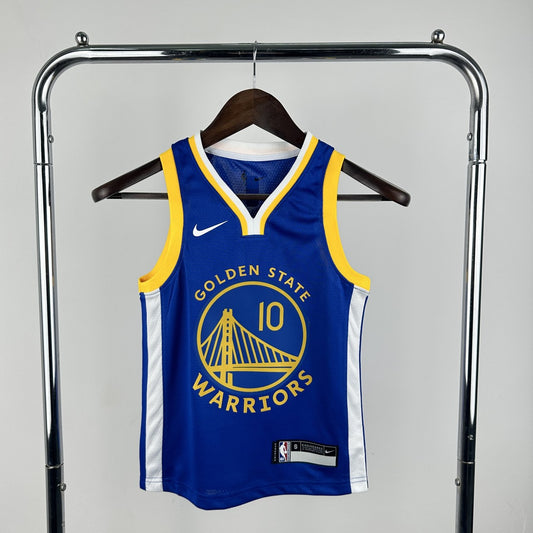 Golden State Warriors Blue Kids #10 BUTLERIII NBA Jerseys