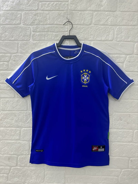 Retro Brazil Away Football Jersey 1998