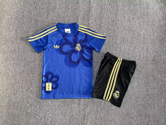 Real Madrid Blue Special Edition Fans Kids Football Jersey 2025/2026