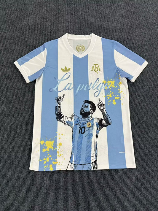 Argentina 50Th Anniversary Graffiti Version Fans Football Jersey 2025/2026