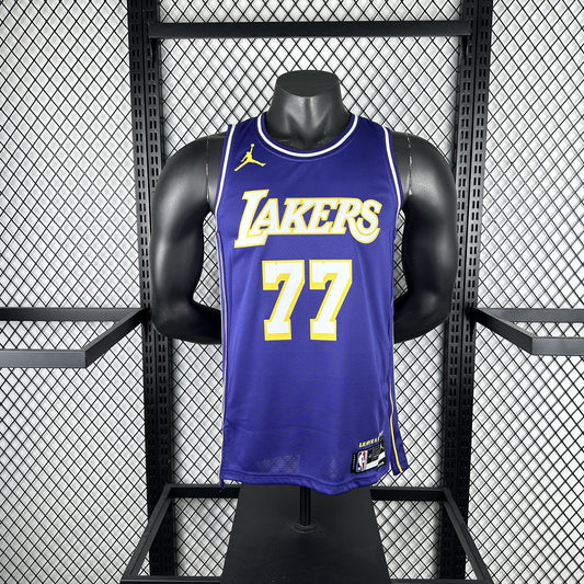 Los Angeles Lakers Purple Jordan #77 DONCIC NBA Jerseys 2026