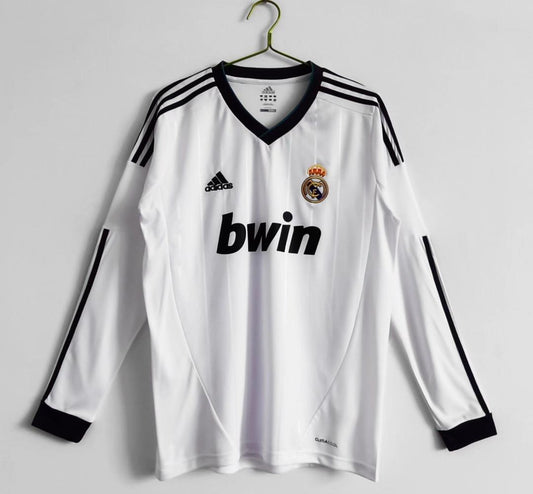 Retro Real Madrid Home Long Sleeve Football Jersey 2012/2013