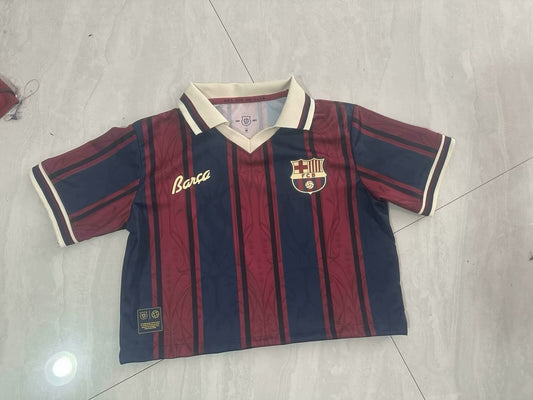 Barcelona Home Women Cheerleading Team Fans Football Jersey 2025/2026