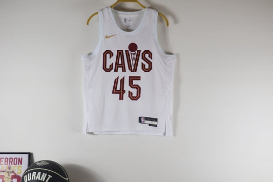 Cleveland Cavaliers Kids White #45 MITCHELL NBA Jerseys 2023