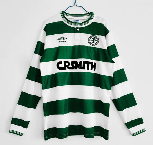 Retro 1987/1988 Celtic Home Long Sleeve1:1 Quality Football Jersey